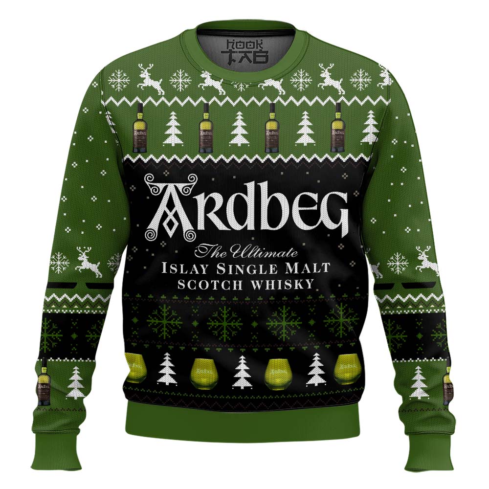 Hooktab Scotch Ardbeg Ugly Christmas Sweater Hooktab Scotch Ardbeg Ugly Christmas Sweater