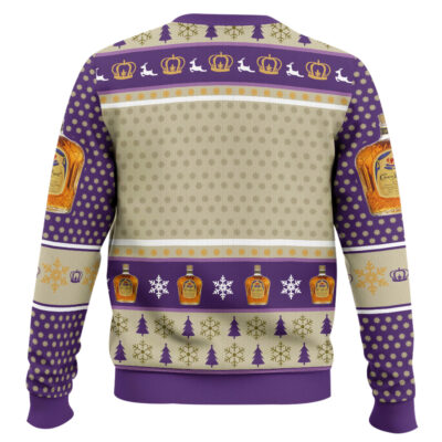 Hooktab Seagram’s Crown Royal Whisky Ugly Christmas Sweater