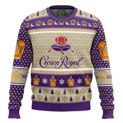 Seagram's Crown Royal Whisky Ugly Christmas Sweater