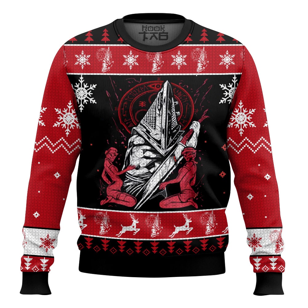 Hooktab Seal of Metatron Silent Hill Ugly Christmas Sweater Hooktab Seal of Metatron Silent Hill Ugly Christmas Sweater