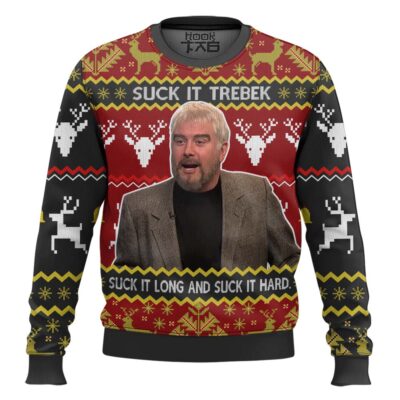 Sean Connery Suck It Trebek Saturday Night Live Ugly Christmas Sweater