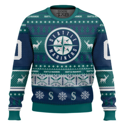 Seattle Mariners - Custom Name And Number Ugly Sweater