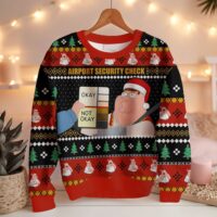 Hooktab Security Check Family Guy Ugly Christmas Sweater