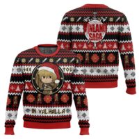 Hooktab See You In Valhalla Vinland Saga Ugly Christmas Sweater