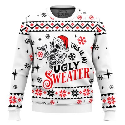 Skeleton This Is My Ugly Christmas Sweater