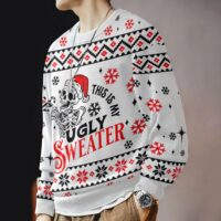 Hooktab Skeleton This Is My Ugly Christmas Sweater