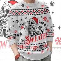 Hooktab Skeleton This Is My Ugly Christmas Sweater