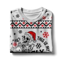 Hooktab Skeleton This Is My Ugly Christmas Sweater