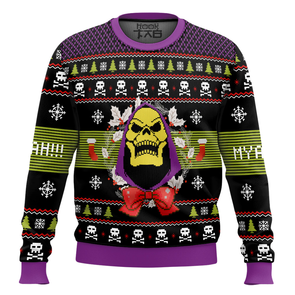 Hooktab Skeletor Masters Of The Universe Ugly Christmas Sweater Hooktab Skeletor Masters Of The Universe Ugly Christmas Sweater
