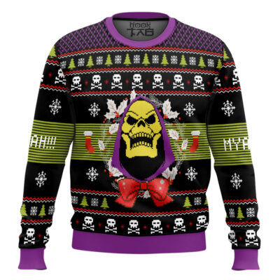 Skeletor Myahahaha Masters of the Universe Ugly Christmas Sweater