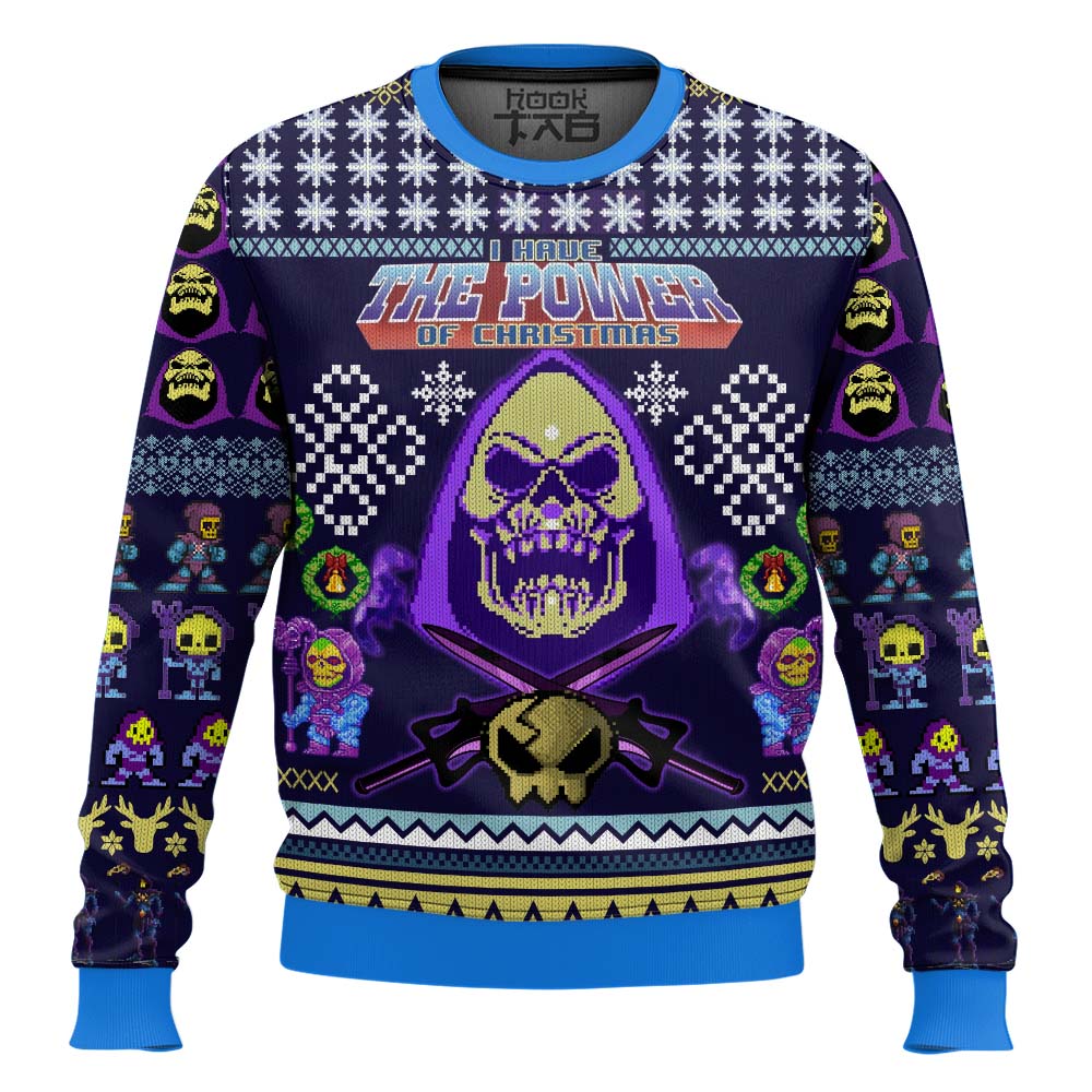 Hooktab Skeletor The Power Of Christmas Masters Of The Universe Ugly Christmas Sweater Hooktab Skeletor The Power Of Christmas Masters Of The Universe Ugly Christmas Sweater