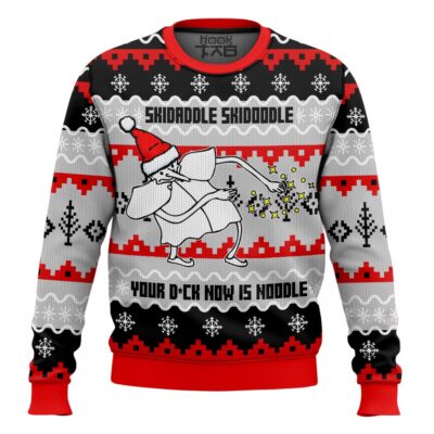 Skidaddle Skidoodle Your D*ck Now Is A Noodle Meme Ugly Christmas Sweater