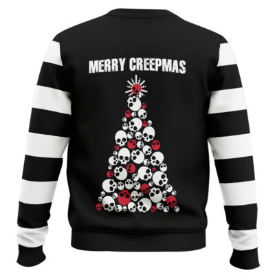 Hooktab Skull Santa Ugly Christmas Sweater