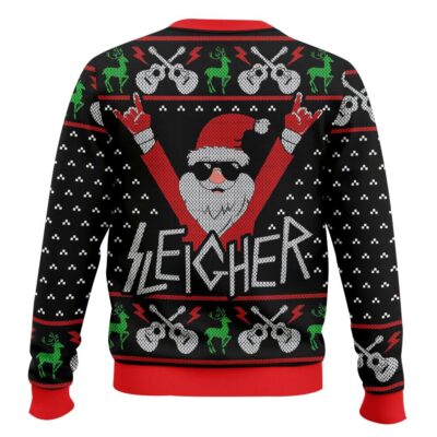 Hooktab Sleigher Santa Ugly Christmas Sweater