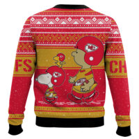 Hooktab Snoopy And Charlie Brown Kansas City Chiefs Ugly Sweater