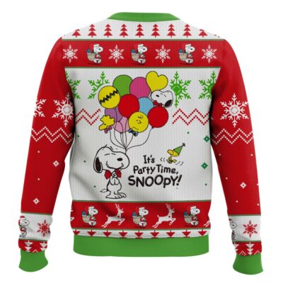 Hooktab Snoopy Drops The Charlie Brown and Snoopy Show Ugly Christmas Sweater