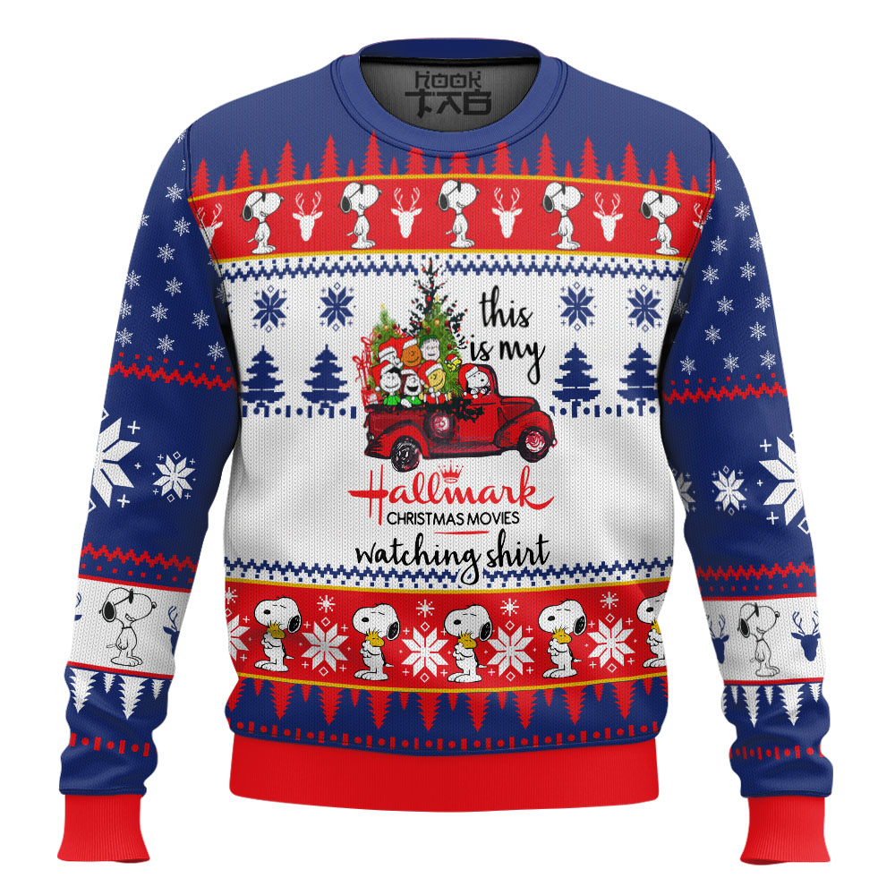 Hooktab Snoopy Hallmark The Charlie Brown and Snoopy Show Ugly Christmas Sweater Hooktab Snoopy Hallmark The Charlie Brown and Snoopy Show Ugly Christmas Sweater