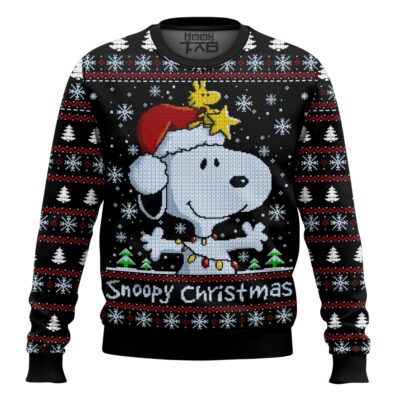 Snoopy Xmas The Charlie Brown and Snoopy Show Ugly Christmas Sweater