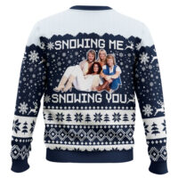 Hooktab Snowing Me Snowing You Abba Ugly Christmas Sweater