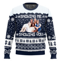 Hooktab Snowing Me Snowing You Abba Ugly Christmas Sweater