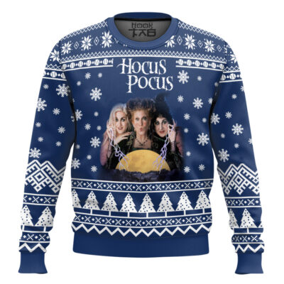 Snowtime Hocus Pocus Ugly Christmas Sweater