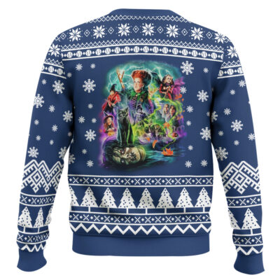 Hooktab Snowtime Hocus Pocus Ugly Christmas Sweater