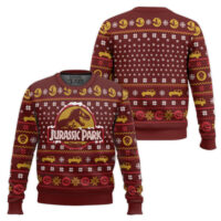 Hooktab Snowtime Jurassic Park Ugly Christmas Sweater