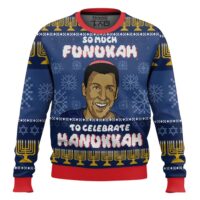 Hooktab So Much Funukah Adam Sandler Ugly Christmas Sweater