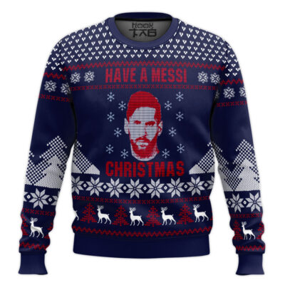 Soccer "Have A Messi Christmas" Ugly Christmas Sweater