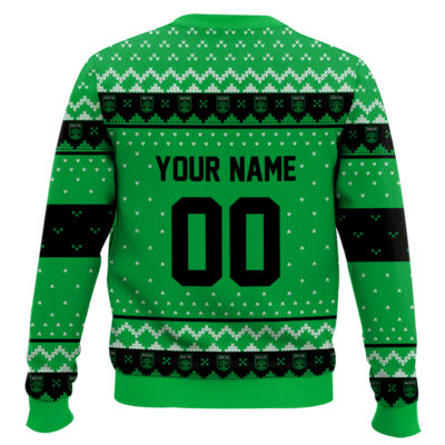 Hooktab Soccer MLS Austin FC Custom Name And Number Ugly Christmas Sweater