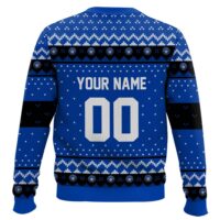 Hooktab Soccer MLS CF Montréal Custom Name And Number Ugly Christmas Sweater