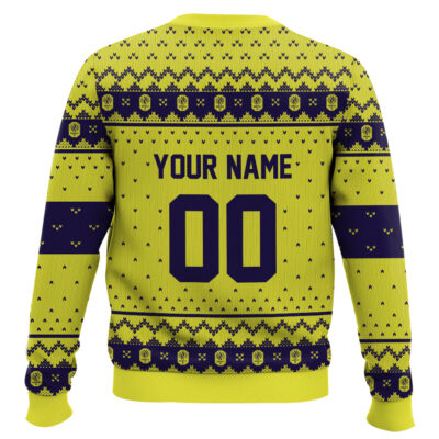 Hooktab Soccer MLS Nashville SC Custom Name And Number Ugly Christmas Sweater
