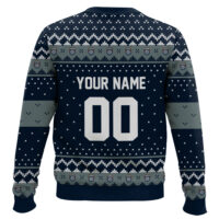 Hooktab Soccer MLS San Diego FC Custom Name And Number Ugly Christmas Sweater