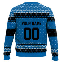 Hooktab Soccer MLS San Jose Earthquakes Custom Name And Number Ugly Christmas Sweater