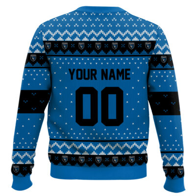Hooktab Soccer MLS San Jose Earthquakes Custom Name And Number Ugly Christmas Sweater