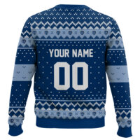 Hooktab Soccer MLS Sporting Kansas City Custom Name And Number Ugly Christmas Sweater
