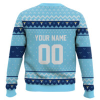 Hooktab Soccer S.S. Lazio Custom Name And Number Ugly Christmas Sweater