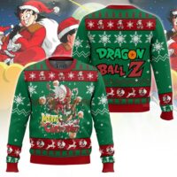 Hooktab Son Goku Merry Christmas Dragon Ball Ugly Christmas Sweater