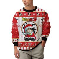 Hooktab Son Goku Santa - Dragon Ball Ugly Christmas Sweater