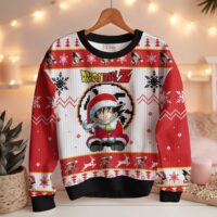 Hooktab Son Goku Santa - Dragon Ball Ugly Christmas Sweater