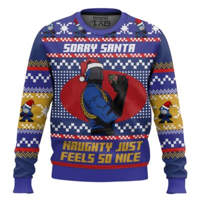 Sorry Santa Cobra Commander GI Joe Ugly Christmas Sweater