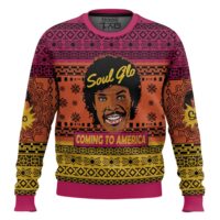 Hooktab Soul Glo Coming To America Ugly Christmas Sweater