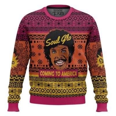Soul Glo Coming To America Ugly Christmas Sweater