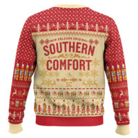 Hooktab Southern Comfort Whiskey Ugly Christmas Sweater