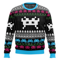 Hooktab Space Invaders 1978 Ugly Christmas Sweater