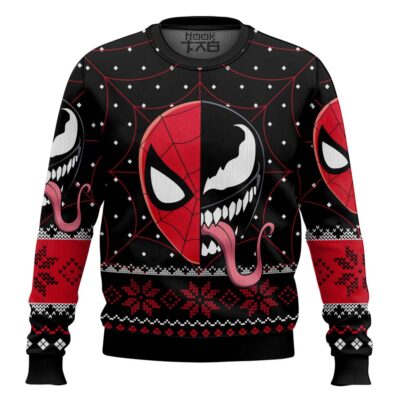 Spider-man X Venom Marvel Ugly Christmas Sweater