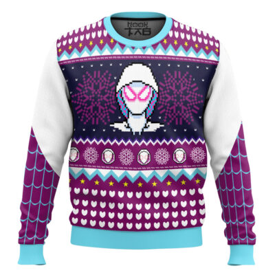 Spider Woman Gwen Stacy Spiderverse Ugly Christmas Sweater