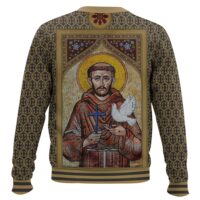 Hooktab St Francis Of Assisi Ugly Christmas Sweater