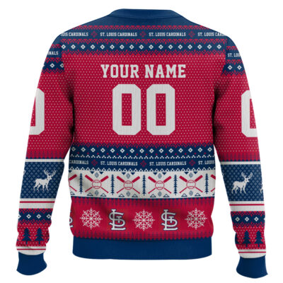 Hooktab St. Louis Cardinals – Custom Name And Number Ugly Sweater