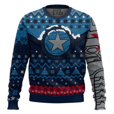 Star Of Bucky Winter Winter Soldier Ugly Christmas Sweater